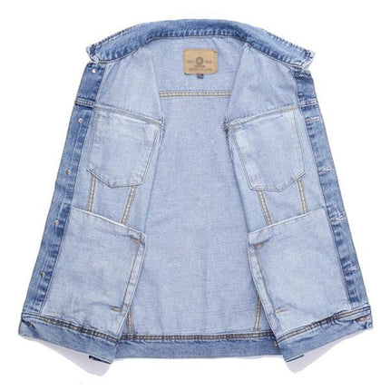 Men's Retro Lapel Denim Vest | Vintage Look | High-Quality Durable Fabric | Versatile Style Outerwear | Comfortable Fit | Functional Pockets | Fashionable Casual Layering Wardrobe Essential
