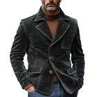 Men's Velvet Single Breasted Blazer | Tailored Fit | Notch Lapel | Long Sleeve | Premium Quality | Solid Colors | Classic Sophistication | Formal & Semi-Formal Occasions | Royal Blue | Wine Red | Black