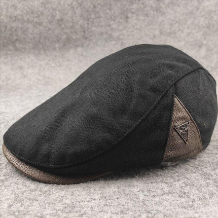Men's Retro Wool Blend Beret | Timeless Winter Hat | Soft Warm Insulation | Classic Style | Charcoal Gray | Deep Navy | Rich Black | Versatile Fashion Accessory | Comfortable Fit | Ideal for Casual & Semi-Formal Wear
