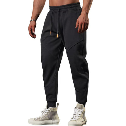 Men's Cotton Blend Sweatpants | Plain Design | Versatile Trousers for Daily Wear | Stretch Waist with Drawstring | Comfortable Fit | No Elastic | Four Season Use | Ideal for Sports Travel and Lounging