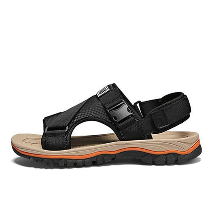 Men's Breathable Mesh Sandals | Adjustable Heel Strap | Non-Slip Flexible Sole | Soft Lightweight Comfort | Durable Webbing Upper