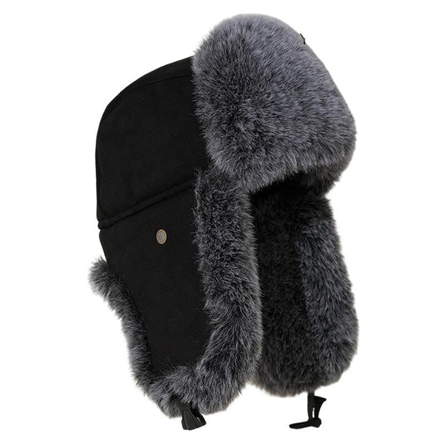 Men's Winter Hat | Windproof Cold-Proof | Plus Velvet Lining | Thick Ear Flaps | Adjustable Fit | Outdoor Sports | Skiing & Snowboarding | Casual Everyday Use