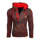 Men's Knitted Hoodie | Casual Loose Fit | Hooded Long Sleeve | Polyester Blend | Kangaroo Pocket | Soft & Breathable | Leisure Style | Activewear Pullover | Zipper Closure | Relaxed Fit | Classic Design