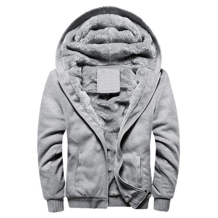 Men's Hooded Fleece Jacket | Casual Outerwear | Warm Winter Coat | Long Sleeve | Comfortable Fit | High-Quality Insulation | Adjustable Hood | Versatile Colors | Soft Lined Interior