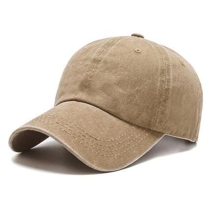 Men's Cotton Sports Cap | Dome Top | Curved Brim | Sunshade Windproof | Outdoor Casual Accessory | Plain Solid Color | Fits 56-58cm | All Seasons
