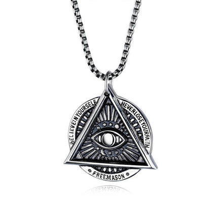 Vintage Evil Eye Necklace | Casual Jewelry | Protective Amulet | Fashion Accessories | Unique Pendant Design | Ladies Necklace | Spiritual Charm