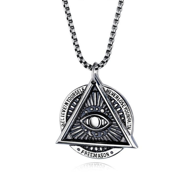 Vintage Evil Eye Necklace | Casual Jewelry | Protective Amulet | Fashion Accessories | Unique Pendant Design | Ladies Necklace | Spiritual Charm