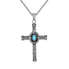 Vintage Cross Pendant Necklace | Casual Fashion Jewelry | Men's & Women's Accessory | Retro Style Charm | Unisex Necklace | Spiritual Gift | Antique Design | Adjustable Chain | Everyday Wear