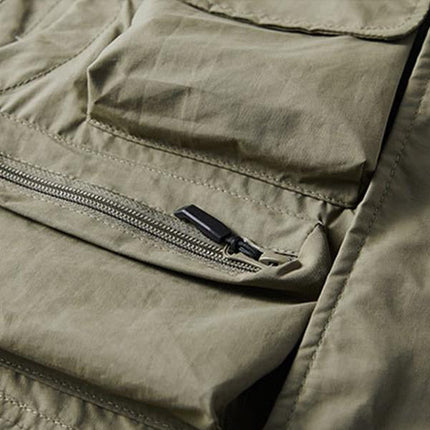 Men's Quick Dry Outdoor Vest | Multi-Pocket Design | Zipper Placket | Stand Collar | Soft Lightweight Material | Ideal for Hiking & Travel | 2022 New Design