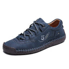 Men's Leather Casual Shoes | Vintage Lace-Up | Flexible Non-Slip Rubber Sole | Lightweight & Comfortable Footwear