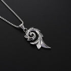 Vintage Casual Necklace | Unique Flame Design | Unisex Jewelry | Everyday Accessory | Statement Pendant | Gift for Him & Her