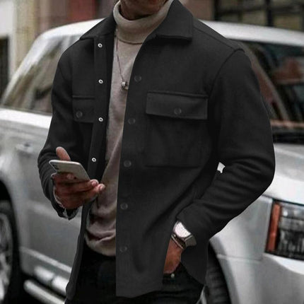 Men's Slim Fit Single Breasted Blazer | Solid Color Lapel | Long Sleeve | Tailored Classic Jacket | Versatile Outerwear for Formal & Casual Occasions | Comfortable & Durable Fabric