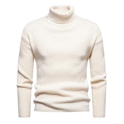Men's Turtleneck Sweater | Classic Solid Color | Cozy Long Sleeve | Soft High-Quality Fabric | Elegant Design | Versatile Wardrobe Essential | Warm Stylish Wear