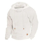Men's Long Sleeve Sports Hoodie | Autumn Winter Activewear | Pullover Hoodie with Drawstring | Warm Breathable Polyester Spandex Blend | Athletic Fit with Kangaroo Pocket | Ideal for Casual Wear or Workouts