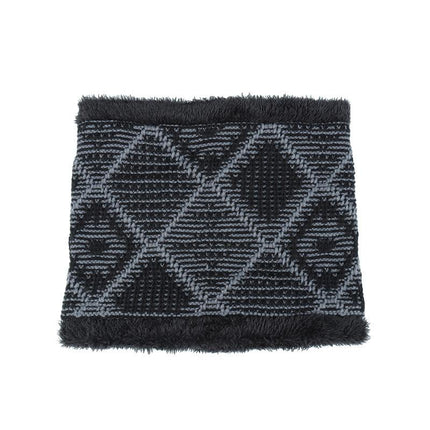 Men's Knitted Hat and Scarf Set | Warm Velvet Lining | Winter Outdoor Gear | Cozy Classic Design | One Size Fits Most | Soft Stretch Fabric | Available in Black, Gray, Navy Blue, Coffee Brown, Wine Red