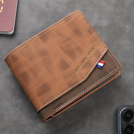 Men's Leather Wallet | Multi-Card Slots | Zipper Closure | Slim and Lightweight | Stylish and Functional | Ideal for Travel and Daily Use | Perfect Gift for Men | Essential Accessory