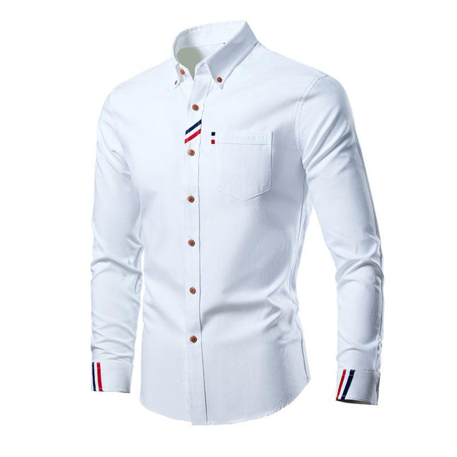 Men's Casual Long Sleeve Shirt | Multicolor Cotton Blend | Loose Fit | Classic Collar | Buttoned Cuffs | Vibrant Patterns | Versatile and Comfortable | Sizes S-XXL