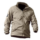 Men's Lightweight Quick Dry Jacket | Water-Resistant Outerwear | Breathable Fabric | Zipper Closure | Long Sleeve | Two Flap Pockets | Machin Washable | Outdoor Hiking Jacket