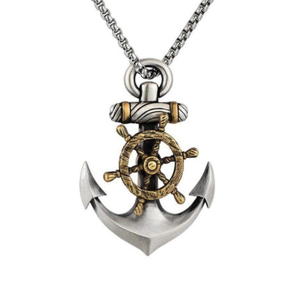 Vintage Anchor Necklace | Hip Hop Pendant | Casual Style | Men's Jewelry | Accessories
