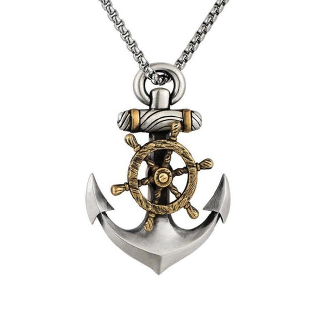 Vintage Anchor Necklace | Hip Hop Pendant | Casual Style | Men's Jewelry | Accessories