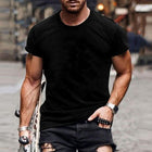 Men's Slim Fit Round Neck Short Sleeve T-Shirt | Solid Color | Casual Cotton Blend | Versatile Spring Summer Top | Ideal for Daily and Sports Wear