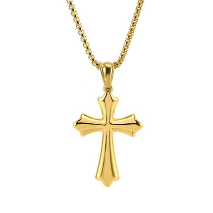 Vintage Cross Pendant Necklace | Casual Jewelry | Unisex Style | Unique Design | Everyday Wear
