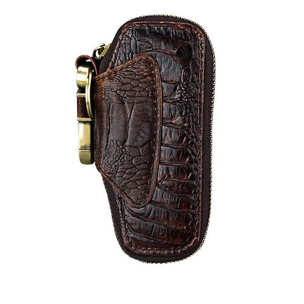 Leather Key Holder | Vintage Style | Slim Design | Secure Key Organizer | Durable | Classic Look | Convenient Key Management | Perfect for Everyday Use