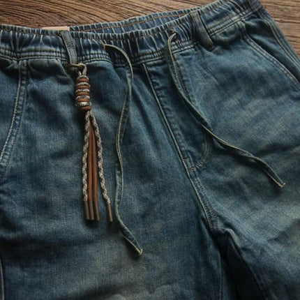 Men's Straight-Leg Jeans | Relaxed Fit | Solid Color | Drawstring Waist | High-Quality Denim | Comfortable & Durable | Casual Everyday Wear | Versatile Year-Round Style | Variety of Sizes Available