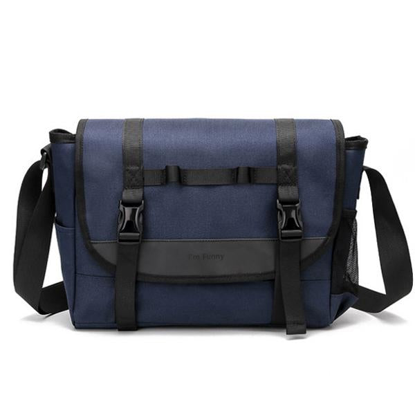 Men's Canvas Shoulder Bag | Vintage Crossbody Satchel | Casual Messenger Bag | Adjustable Strap | Multi-Pocket Design | Travel & Everyday Use
