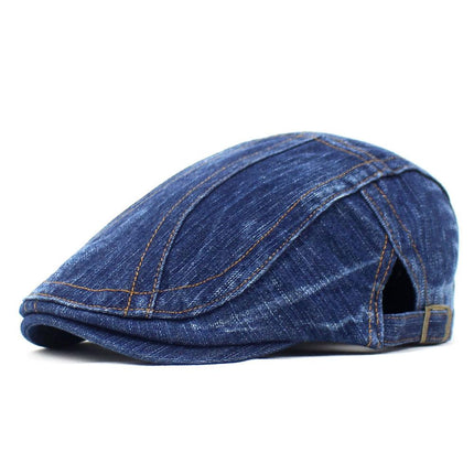Men's Vintage Washed Beret | Classic French Style Hat | Fashion Accessories | Timeless Design for All Seasons | Comfortable Fit