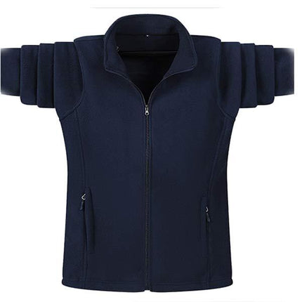 Men's Fleece Jacket | Winter Warm Outerwear | Soft Zip-up Coat for Men | Casual Comfortable Style | Outdoor Layer