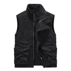 Men's Vintage Style Velvet Single Breasted Vest | Retro Casual Hunting Suits Design | Stand-Up Collar | Sleeveless | Fleece Lined Warmth | Button Closure | Side Pockets | Stylish Layering | Multiple Sizes Available