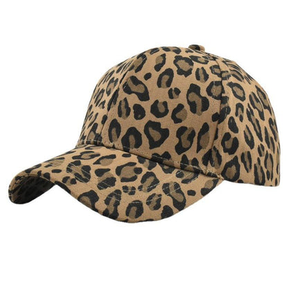 Men's Leopard Print Peaked Cap | Retro Casual Style | Breathable Cotton | Adjustable Fit 54-60cm | Sun Protection | Duckbill Brim | Fashionable Design | Spring & Autumn Wear | Outdoor Sports Hat