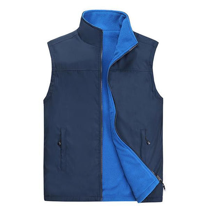 Men's Reversible Fleece Vest | Warm & Versatile Outerwear | Cozy & Stylish Sleeveless Jacket for All Seasons | Double-Sided Comfort | Ideal for Layering & Everyday Wear