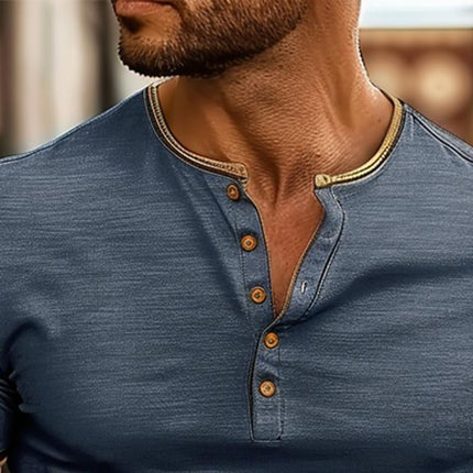Men's Solid Color Cotton Blend Short Sleeve Button-Up Shirt | Breathable Soft Fabric | Casual Wardrobe Essential | Versatile Regular Fit | Classic Collar