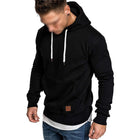 Men's Hooded Sweatshirt | Solid Color | Long Sleeve | Casual Fit | Cotton Blend | Soft & Warm | Versatile Everyday Wear | Adjustable Drawstring Hood | Ribbed Cuffs | Minimalist Design | Fall Winter Spring