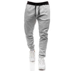 Men's Fleece Casual Sports Pants | Elastic Drawstring Waistband | Tapered Leg Design | Soft Breathable Fleece Fabric | Ribbed Ankle Cuffs | Modern Athletic Style | Versatile Everyday Wear | Comfortable Fit