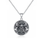 Nordic Viking Necklace | Vintage Style Pendant Necklace | Casual Jewelry | Norse Themed Charm | Unisex Accessory | Heritage Inspired Token | Mythology Tribute | Adjustable Chain