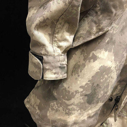 Men's Mid-length Hooded Camouflage Trench Coat | Weather-resistant Fabric | Adjustable Hood & Cuffs | Stylish Modern Design | Ideal for Urban & Travel | Available in Sizes XS to XXL