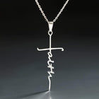 Vintage Faith Cross Pendant Necklace | Religious Jewelry | Fashion Accessories | Antique-Inspired Design | Classic Cross Charm | Elegant Chain | Men's Women's Necklace | Gift for Her | Unique Spiritual Keepsake