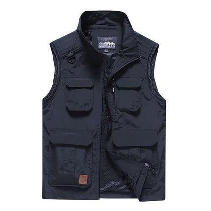 Men's Quick-Drying Outdoor Vest | Casual Lightweight Sleeveless Jacket | Breathable Summer Travel Wear | Versatile Hiking Vest