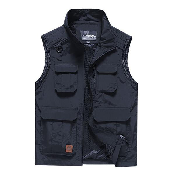Men's Quick-Drying Outdoor Vest | Casual Lightweight Sleeveless Jacket | Breathable Summer Travel Wear | Versatile Hiking Vest