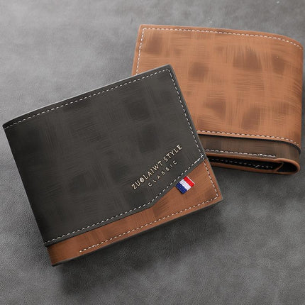 Men's Leather Wallet | Multi-Card Slots | Zipper Closure | Slim and Lightweight | Stylish and Functional | Ideal for Travel and Daily Use | Perfect Gift for Men | Essential Accessory