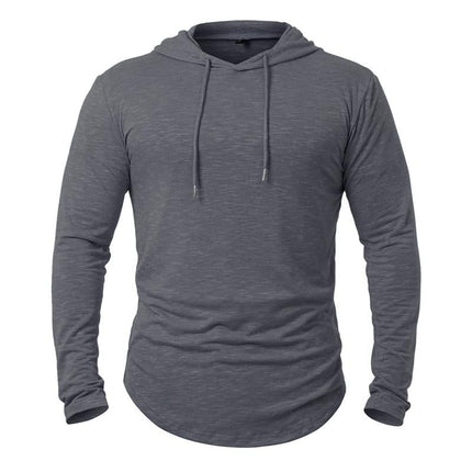 Men's Hoodie | Cotton Blend | Casual Activewear | Outdoor Leisure | Long Sleeve | Kangaroo Pocket | Adjustable Drawstring Hood | Lightweight Insulating | Multiple Colors | Sizes S-XXL
