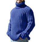 Men's Slim Fit Turtleneck Pullover Sweater | Acrylic Knit | Long Sleeve | Winter Fashion | Vintage Style | Casual Wear