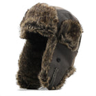 Men's Leather Hat | Warm Ear Protection | Winter Style | High-Quality Durable Material | Rugged Design | Adjustable Fit | Timeless Fashion | Comfortable Insulated Lining | Outdoor Adventures
