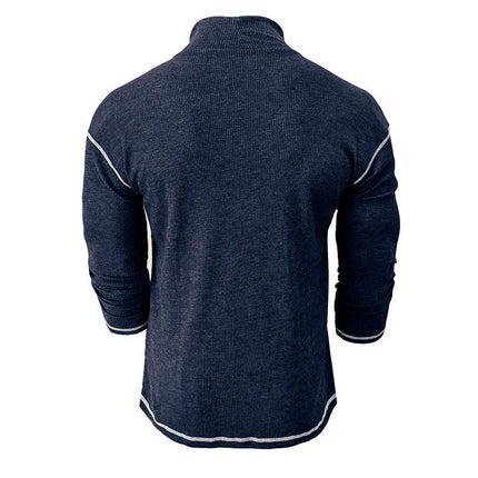 Men's Turtleneck Sweater | Long Sleeve Knitted Pullover | Soft Warm Fabric | Versatile Colors & Sizes | Classic Round Neck | Durable & Stylish | Cozy Winter Wear | Fashionable Top