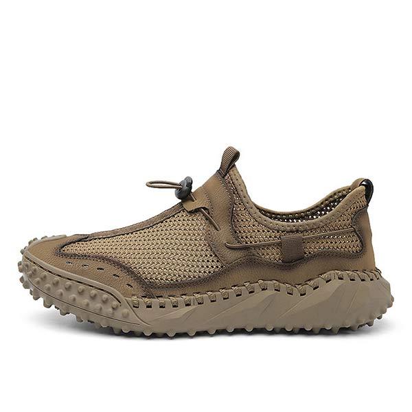 Men's All-Terrain Mesh Slip-On Hiking Sneakers | Lightweight & Breathable | Bungee Cord Closure | Flexible Non-Slip Sole | Versatile for Water & Track Activities