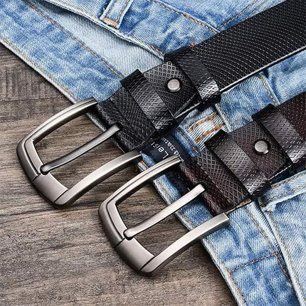 Vintage Cowhide Leather Belt | Genuine Leather | Classic Western Style | Durable and Stylish | Retro Fashion Accessory for Men and Women | Adjustable Strap