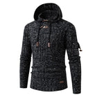 Men's Slim Fit Knit Hoodie | Long Sleeve | Hooded with Drawstring | Lightweight Fabric | Casual & Athleisure Wear | Ribbed Cuffs | Tailored Silhouette | Versatile Layering Piece